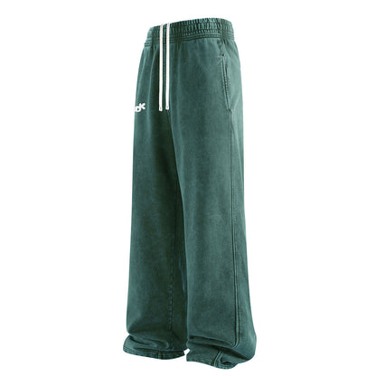 HALO Wide Leg Joggers Green MUDIK - Stand out. Stay true.