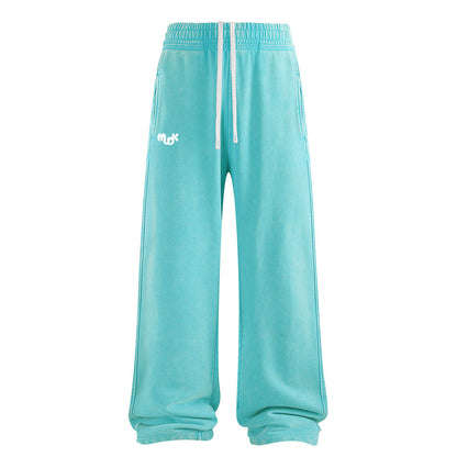 HALO Wide Leg Joggers Sky Green MUDIK - Stand out. Stay true.