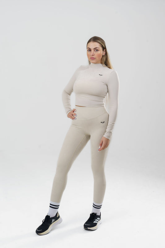 Radiance Long Sleeve Top - Pearl Cream