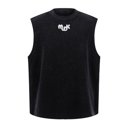 ONYX Loose Edge Vest Shirt - Black Ruins MUDIK - Stand out. Stay true.