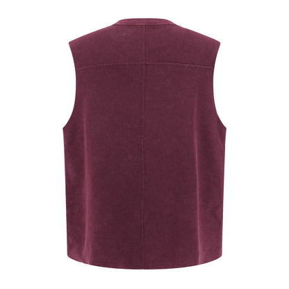 ONYX Loose Edge Vest Shirt - Red Ruins MUDIK - Stand out. Stay true.