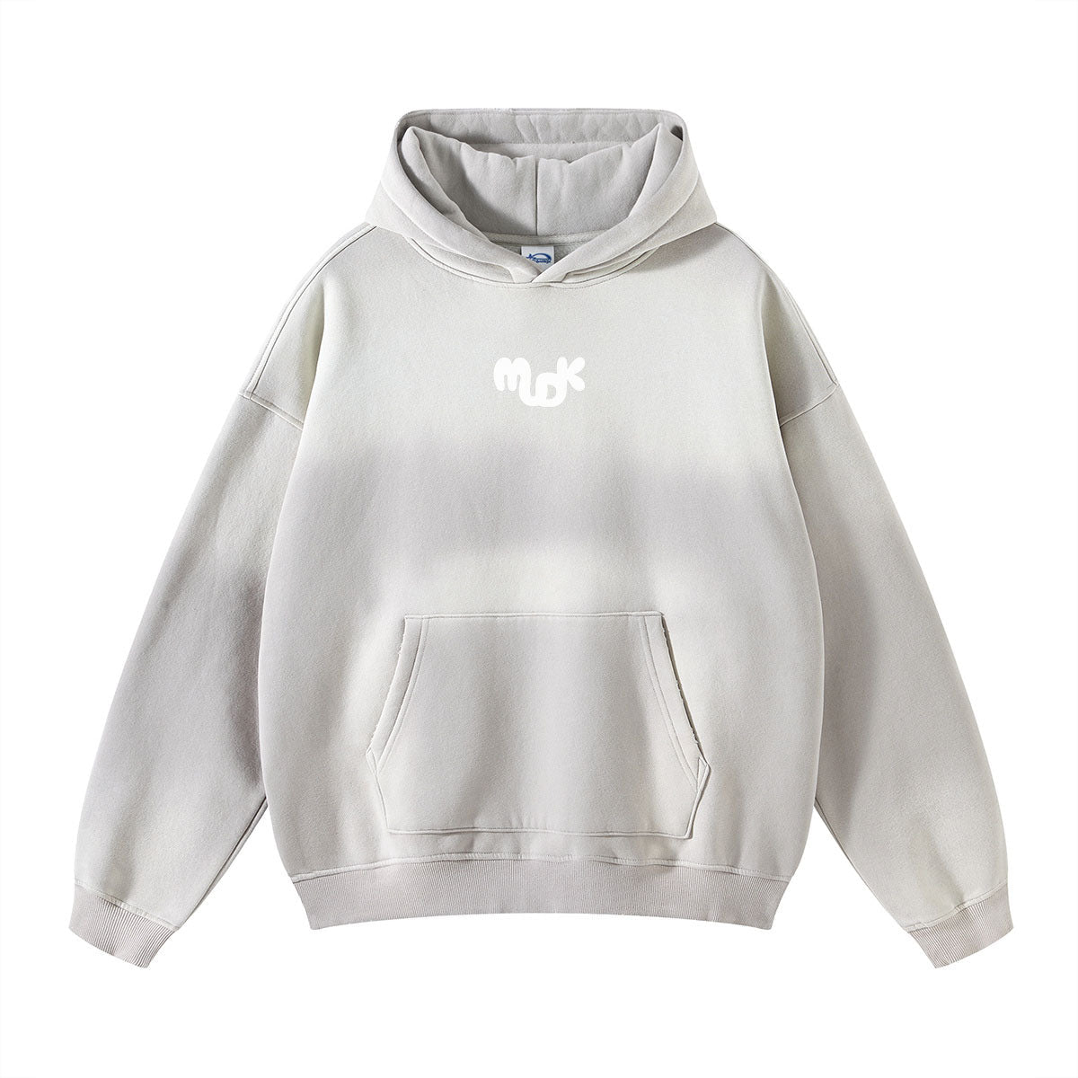 VORTEX Heavyweight Loose Hoodie Light Grey MUDIK - Stand out. Stay true.